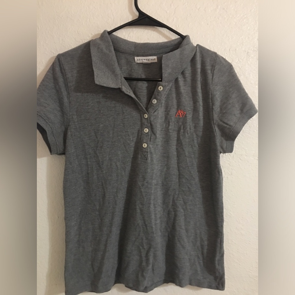 Aeropostale Grey School Shirt